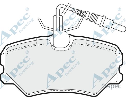 APEC BRAKING Комплект тормозных колодок, дисковый тормоз PAD915